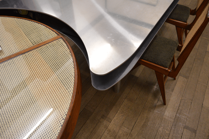 Aluminum Table for Mendes Wood DM