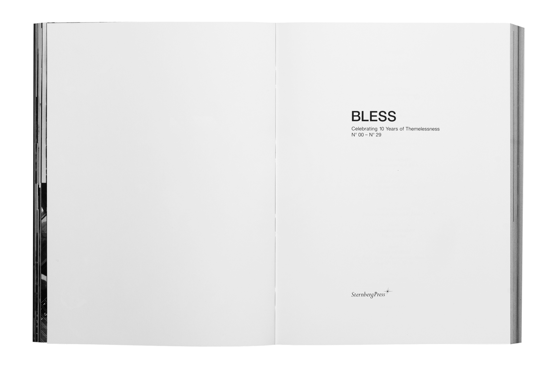 BLESS Celebrating Ten Years of Themelessness N° 00 – N° 29 